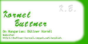 kornel buttner business card